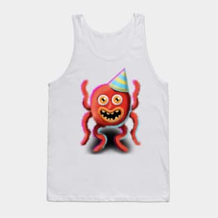 Colorful Birthday Monster Octopus Tank Top